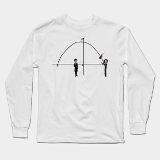 D.M. Throw Violin Perfect Parabola Curve Cartoon Long Sleeve T-Shirt